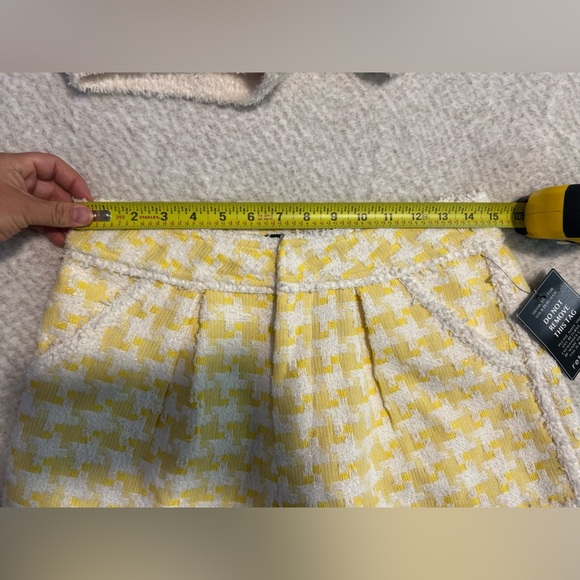NWT Retrofete Adri Short in Yellow & White ($345) - Size Large - Picture 5 of 7
